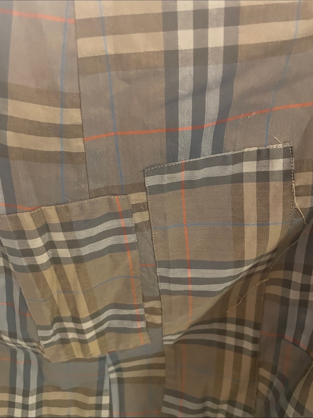 Burberrys’ Olive Double Breasted Trench Coat Signature Check Plaid Hem Vtg - Picture 12 of 16